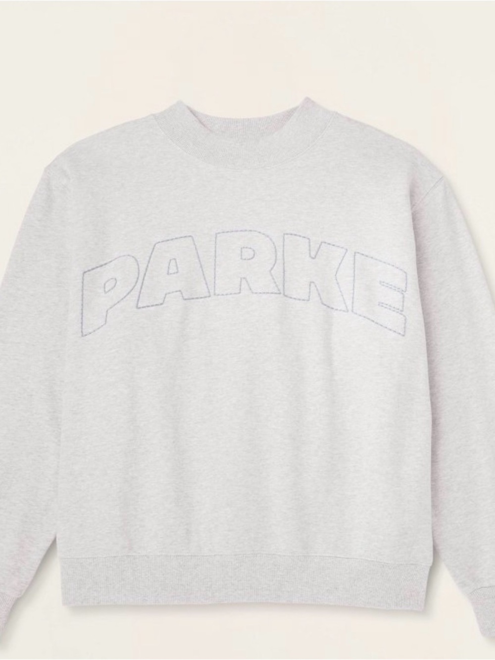 Women's Mockneck Pullover Sweatshirt - Parke x Target Heather Gray L/XL NWT
